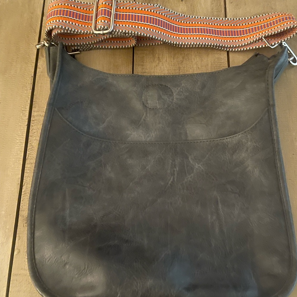 Ahdorned Vegan Leather Messenger Bag Gem